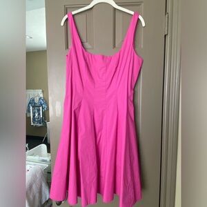 STAUD Pink Midi Dress